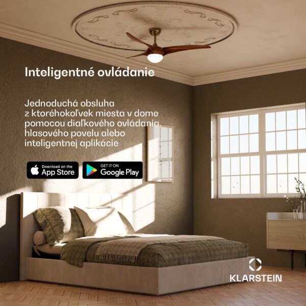 Blumfeldt Monteverde stropný ventilátor s nastaviteľným osvetlením