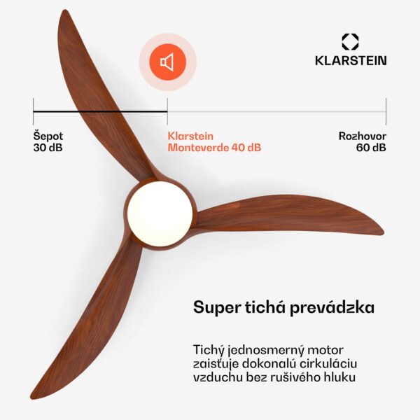 Blumfeldt Monteverde stropný ventilátor s nastaviteľným osvetlením - Image 2