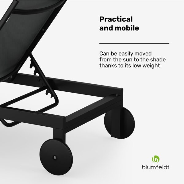 Blumfeldt  Lucca Lounge ležadlo | nosnosť 120 kg | 5-stupňové | vodoodpudivé