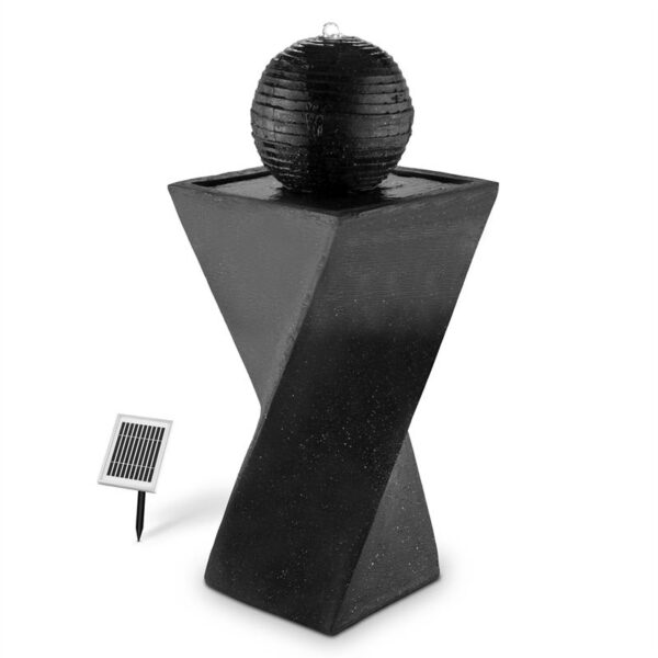Blumfeldt Schönbrunn, solárna fontána, guľovitá, LED, 20 l/h, čadič - Image 2