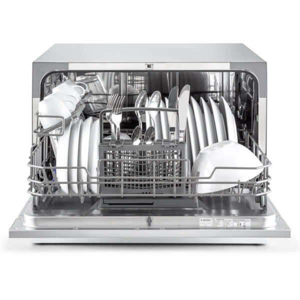 Klarstein Amazonia 6, umývačka riadu, 1300 W, na 6 súprav riadu, energet. trieda F, 49 dB, tlačidlové ovládanie - Image 2