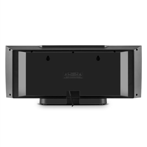 OneConcept V-15, čierny, stereo systém, CD, USB, MP3, FM, AUX, budík - Image 3