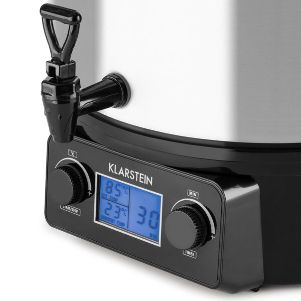 Klarstein Biggie Digital, zavárací hrniec, 27 l, 2000 W, nehrdzavejúca oceľ - Image 2