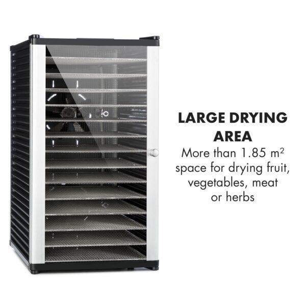 Klarstein Fruit Jerky 14, sušička ovocia, 1000 W, 30-70 °C, 14 poschodí, LCD displej - Image 3