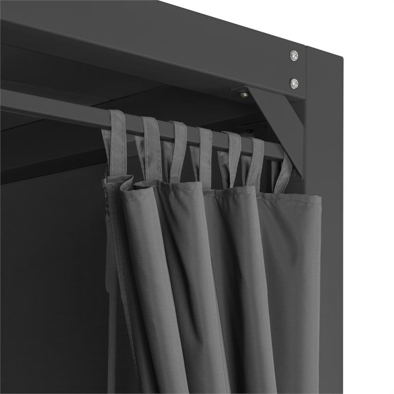 Blumfeldt Eremitage, luxusná záhradná hojdačka, 236 x 180 x 210 cm, tmavosivá/čierna