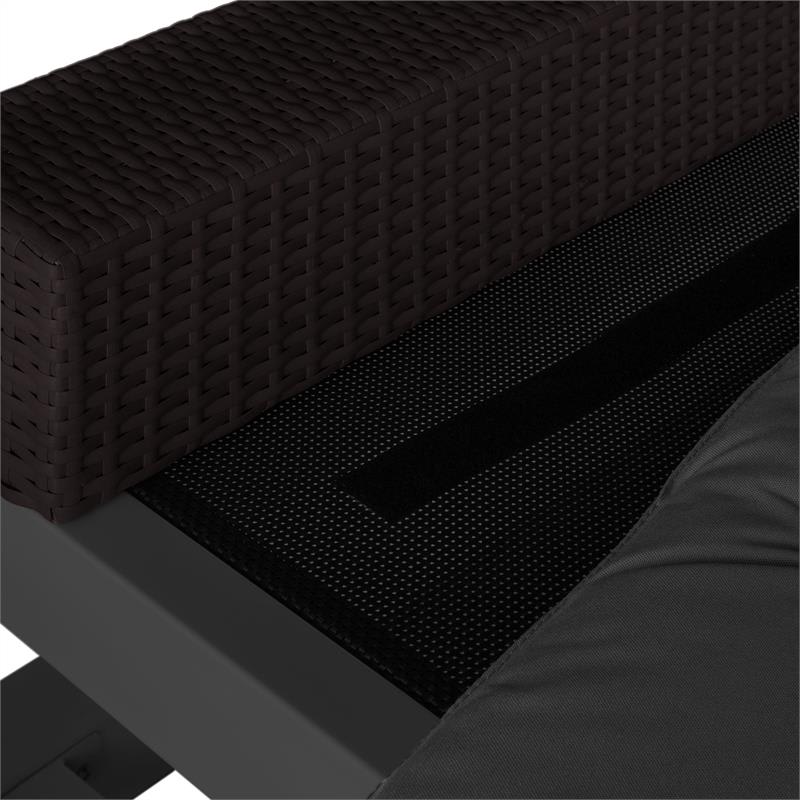 Blumfeldt Eremitage, luxusná záhradná hojdačka, 236 x 180 x 210 cm, tmavosivá/čierna - Image 3