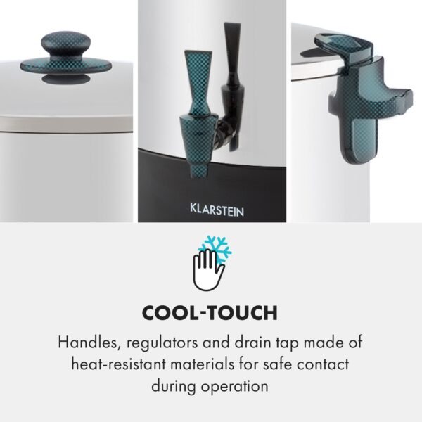 Klarstein KonfiStar 60, zavárací hrniec, dávkovač nápojov, 60 l, 2500 W, 110 °C, 120 min, nehrdzavejúca oceľ - Image 2