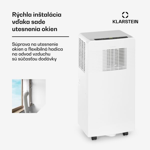 Klarstein Iceblock Ecosmart 7, mobilná klimatizácia 3 v 1, 7 000 BTU, ovládanie cez aplikáciu, biela - Image 2