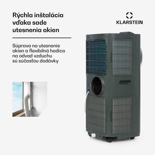 Klarstein Kraftwerk Smart 10K, mobilná klimatizácia, 10 000 BTU, ovládanie cez aplikáciu, antracitová - Image 2
