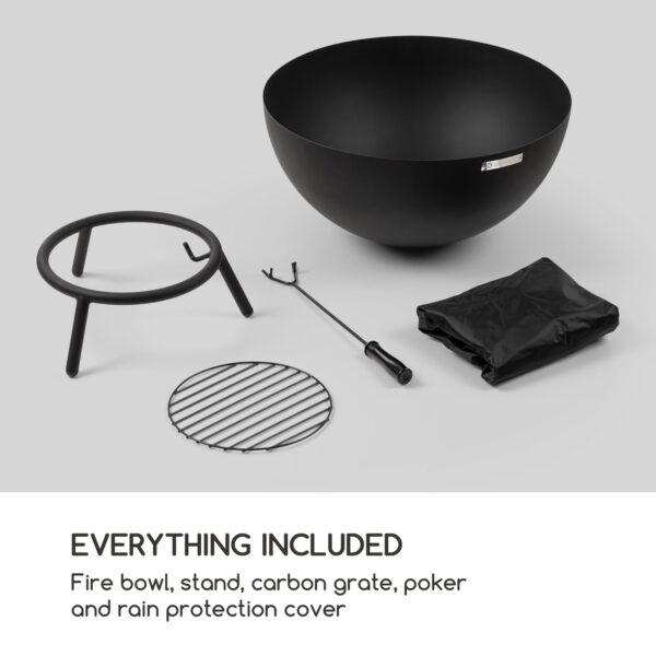Blumfeldt Fireball, ohnisko, oceľ, sklopné, do záhrady alebo na terasu, Ø 60 cm - Image 3