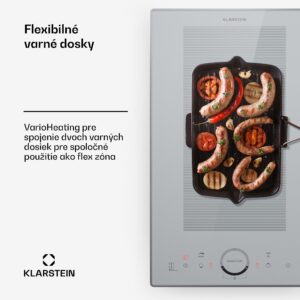 Klarstein Delicatessa Slim Domino, indukčná varná doska, 3500 W, časovač