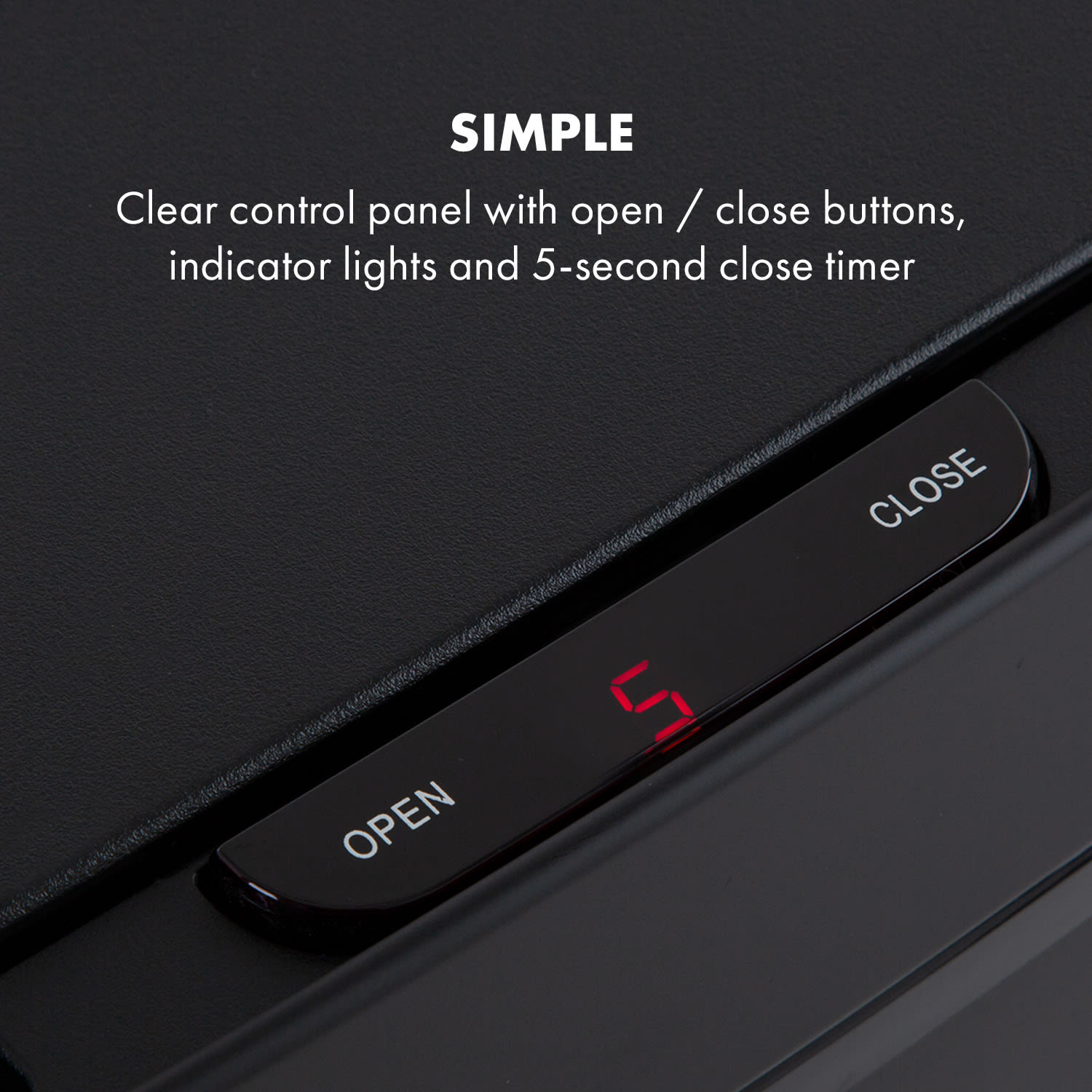 Klarstein Royal Trash Matte Black, odpadkový kôš so senzorom, 72 l, ušľachtilá oceľ, matná čierna - Image 3