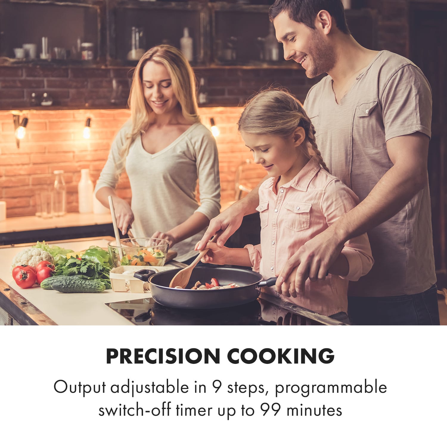 Klarstein Delicatessa 90 Slim, vstavaná indukčná varná doska, 7000 W, 4 zóny, samostatná - Image 2