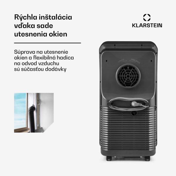 Klarstein Metrobreeze New York Smart 12k, mobilná klimatizácia, 12 000 BTU/3,5 kW, A, diaľkový ovládač - Image 2
