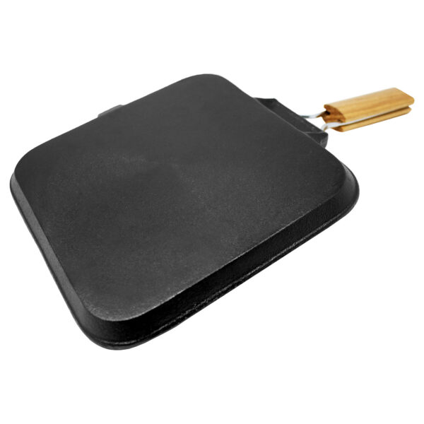 Klarstein Retinta, grilovacia a steaková panvica, hranatá, liatina, žíhaná, drevená rukoväť - Image 2