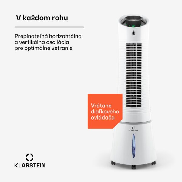 Klarstein Skyscraper Ice Smart, 4-v-1 ochladzovač vzduchu, ventilátor, 210m³/h, WiFi, diaľkové ovládanie - Image 2