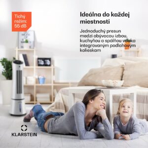 Klarstein Skyscraper Ice Smart, 4-v-1 ochladzovač vzduchu, ventilátor, 210m³/h, WiFi, diaľkové ovládanie