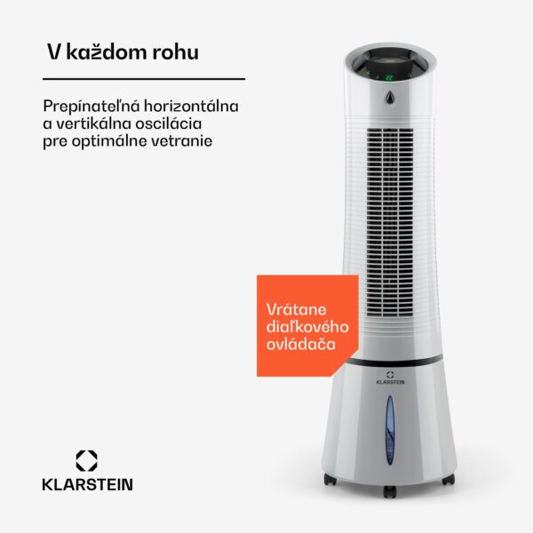 Klarstein Skyscraper Ice Smart, 4-v-1 ochladzovač vzduchu, ventilátor, 210m³/h, WiFi, diaľkové ovládanie - Image 2
