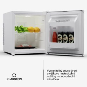 Klarstein Matterhorn 28, mini chladnička, 28 litrov, 35 dB, kompaktná, uzamykateľná