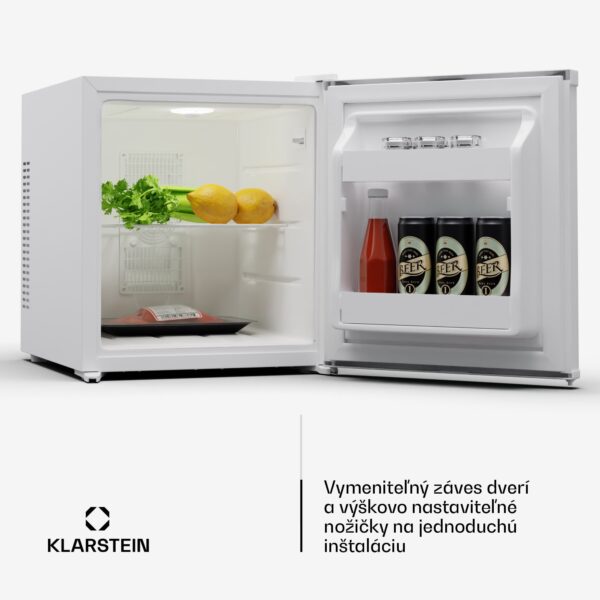 Klarstein Matterhorn 28, mini chladnička, 28 litrov, 35 dB, kompaktná, uzamykateľná