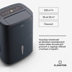 Klarstein DryFy Pro Connect Smart, Odvlhčovač vzduchu, WiFi, Kompresný, 30l/d, 25-30m²