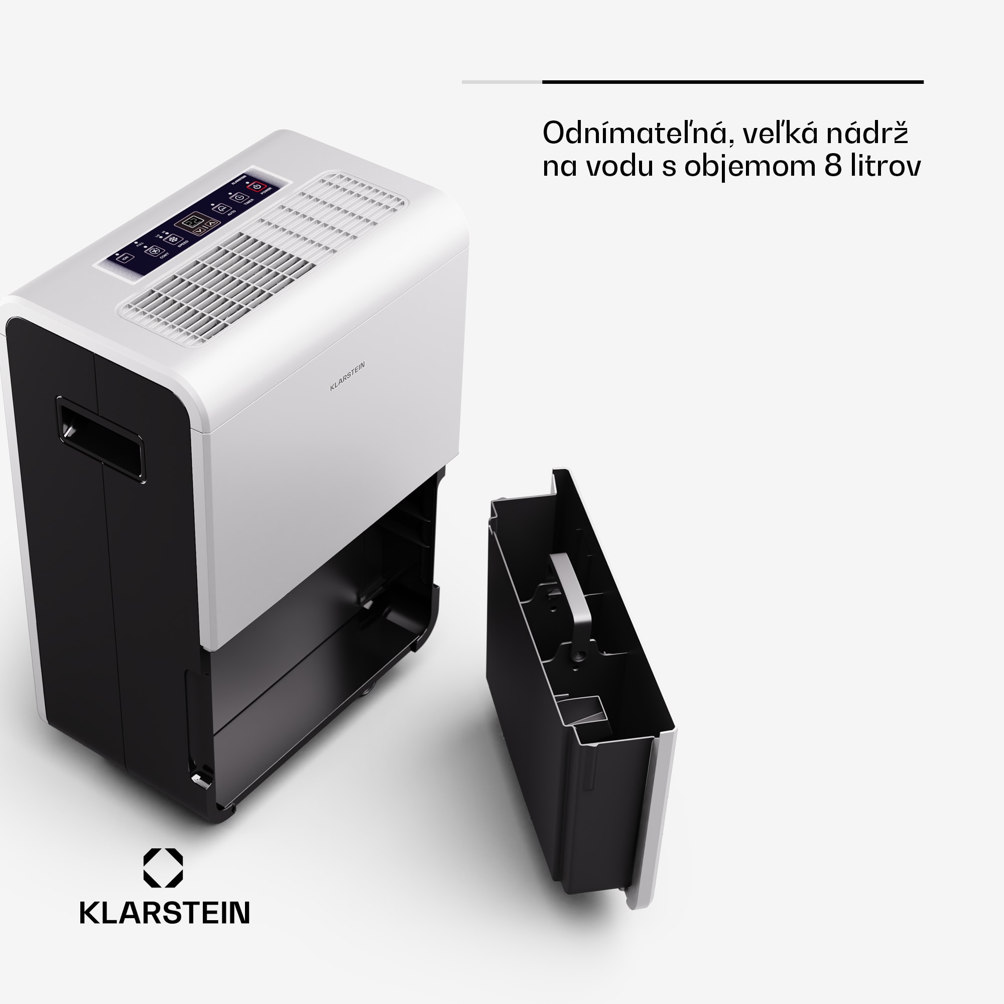 Klarstein DryFy Grand Smart 70, odvlhčovač, WiFi, kompresný, 70l/24h, 60-90 m² - Image 2