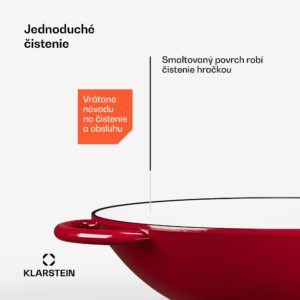 Wok Klarstein Jersey - červený