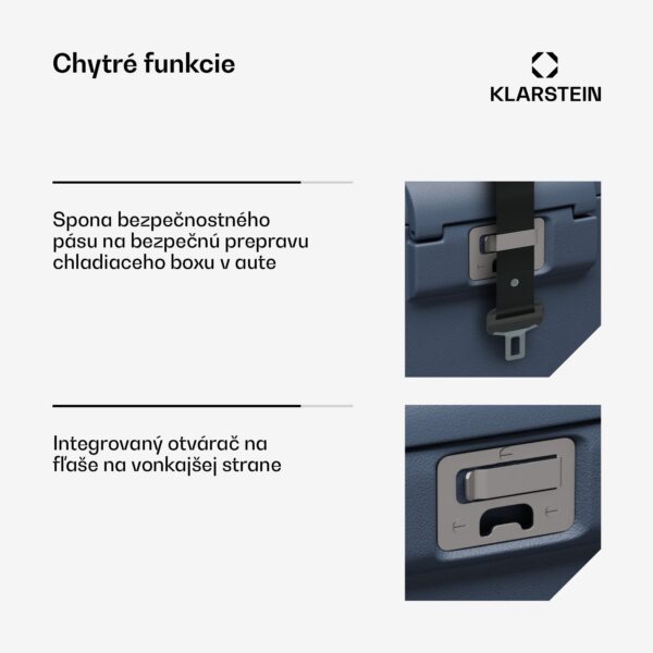 Klarstein SwiftFrost 12L chladiaci box, 12V-24V/230V, do -20 °C, kompresor, 2 úrovne výkonu, LED displej - Image 3