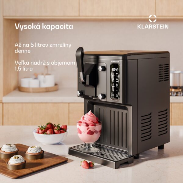 Klarstein SweetSwirl zmrzlinovač, zmrzlina, smoothies a mliečne koktaily, automatické čistenie