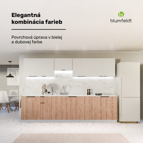 Blumfeldt WoodVista skrinka na umývačku riadu, Robustná pracovná doska, Bezproblémová integrácia - Image 2