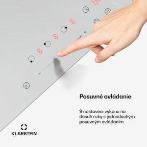 Klarstein Delicatessa Indukčná varná doska, 45 cm, 6600 W, 3 varné platne, Slider-Control, Boost