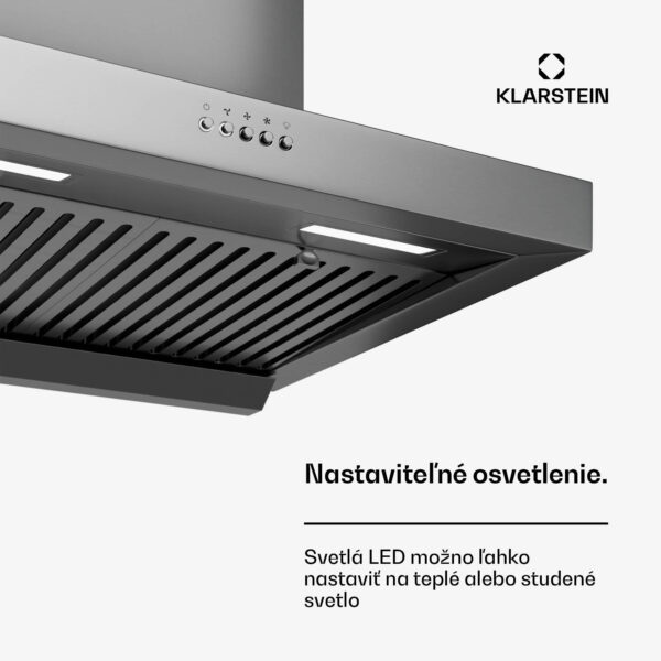 Klarstein AeroClean digestor, 649,9 m³/h, 4 úrovne, EEK A++, odsávanie/recirkulácia vzduchu - Image 2