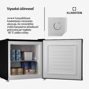 Klarstein Irene chladnička a mraznička, kompaktná, mraznička a chladnička v jednom, úsporná