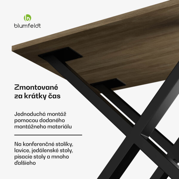 Blumfeldt UrbanFodge X nohy stola, moderný dizajn, pre projekty DIY, nosnosť 200 kg - Image 2
