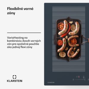 Klarstein Delicatessa 77 Flex vstavaná indukčná varná doska, 7500 W, Flexi zóna, Booster, Indukcia