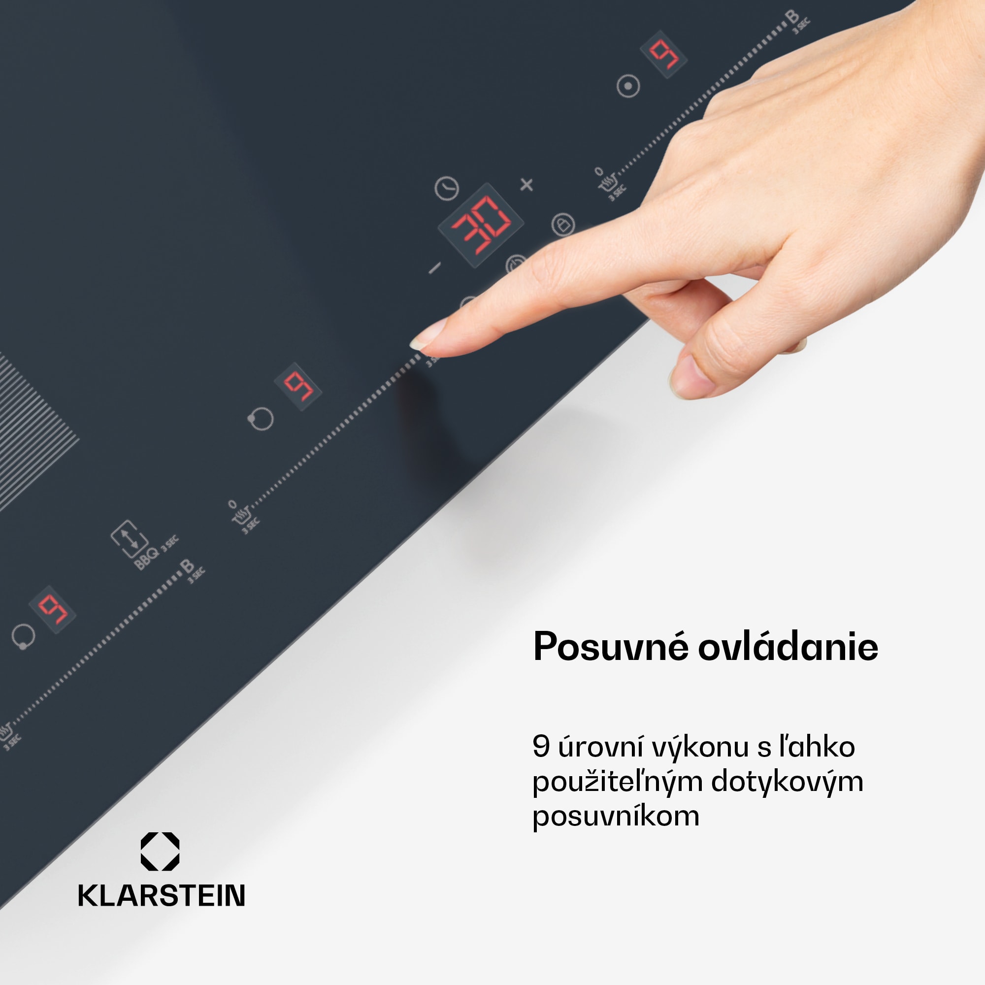 Klarstein Delicatessa 77 Flex vstavaná indukčná varná doska, 7500 W, Flexi zóna, Booster, Indukcia – Obrázok 2