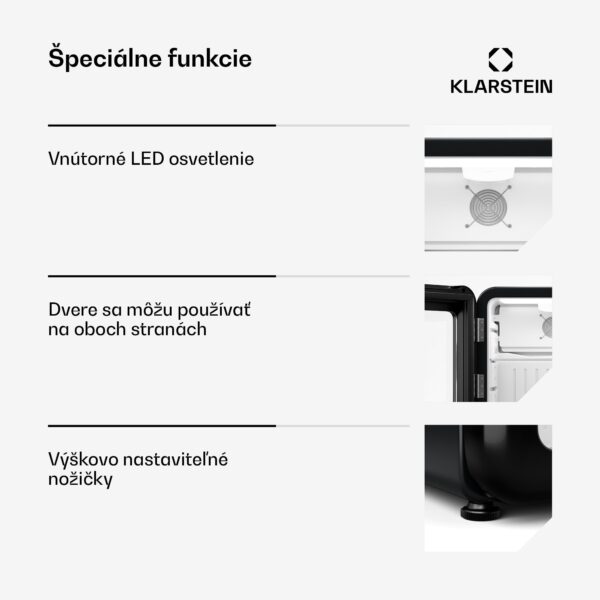 Klarstein Audrey Evo chladnička na nápoje, retro dizajn, sklenené dvere, 46 L, EEK C - Image 3
