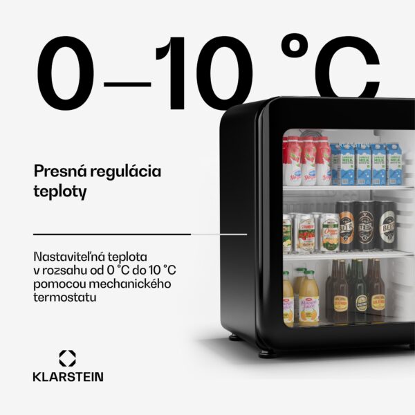 Klarstein Audrey Evo chladnička na nápoje, Retro dizajn, sklenené dvere, 68 L, EEK C