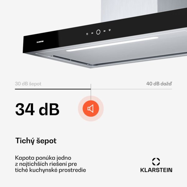 Klarstein SmartEdge digestor, WiFi, tichý, výkonný, LED, 550 m³/h, EEK A+ - Image 2