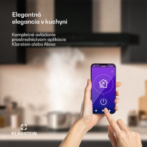 Klarstein SmartEdge digestor, WiFi, tichý, výkonný, LED, 550 m³/h, EEK A+