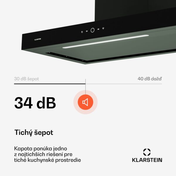 Klarstein SmartEdge digestor, WiFi, tichý, výkonný, LED, 550 m³/h, EEK A+ - Image 2
