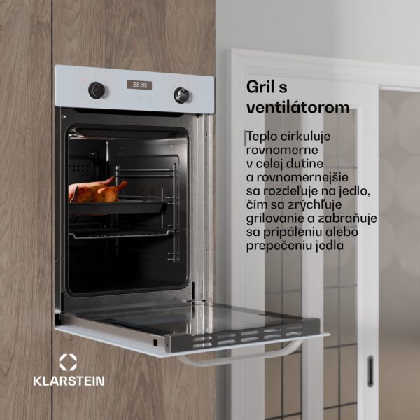 Klarstein SmartSlim rúra, Slim dizajn, 9 funkcií, objem 49 l, jednoduché čistenie, EEK A - Image 2