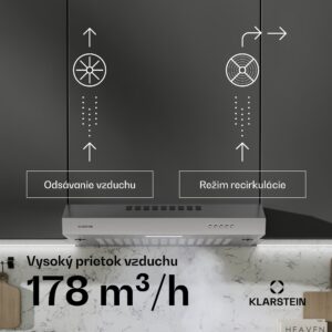 Klarstein SlimVent 60 Silver digestor pre sviežu a vzdušnú kuchyňu