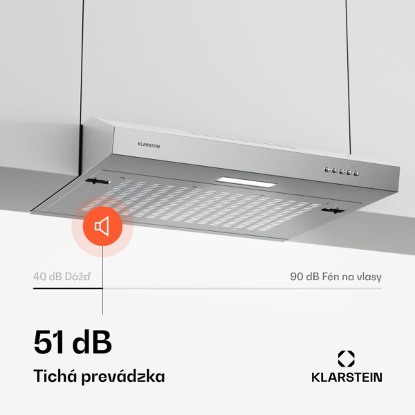 Klarstein SlimVent 60 Silver digestor pre sviežu a vzdušnú kuchyňu - Image 2