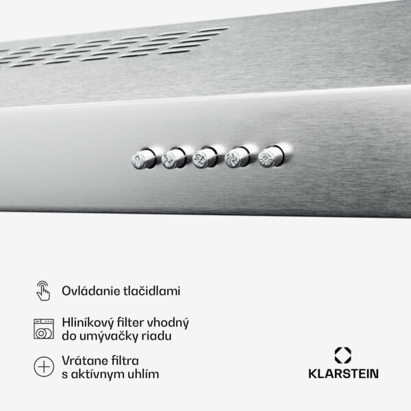 Klarstein SlimVent 60 Silver digestor pre sviežu a vzdušnú kuchyňu - Image 3