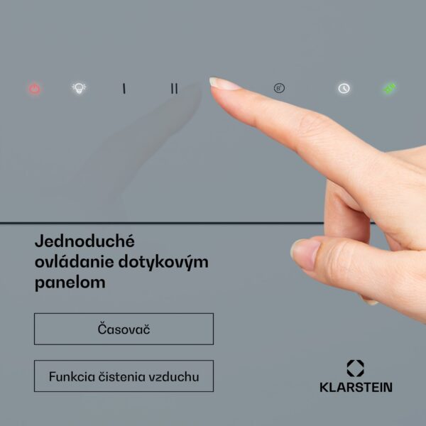 Klarstein SleekAir digestor | A+++ | 717 m³/h | dotykové ovládanie | LED | 60 cm - Image 2