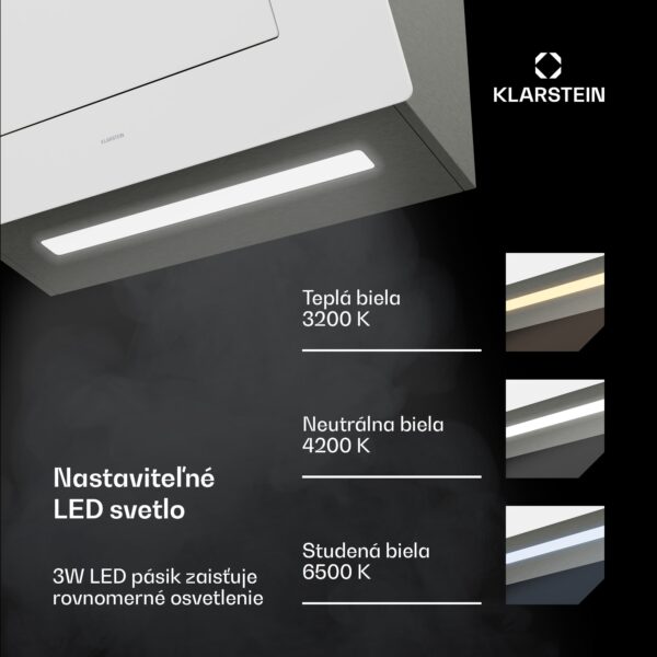 Klarstein SleekAir digestor | A+++ | 717 m³/h | dotykové ovládanie | LED | 60 cm - Image 3