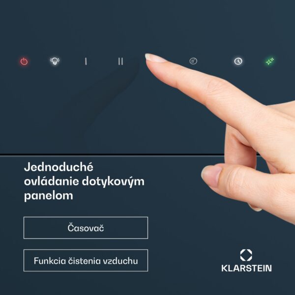 Klarstein SleekAir digestor | A+++ | 717 m³/h | dotykové ovládanie | LED | 60 cm - Image 2