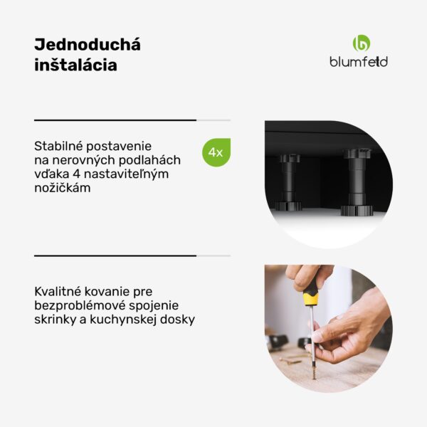 Blumfeldt WoodVista skriňa na skladovanie | Stabilná MDF pracovná doska | Udržateľné materiály | Jednoduchá montáž - Image 2