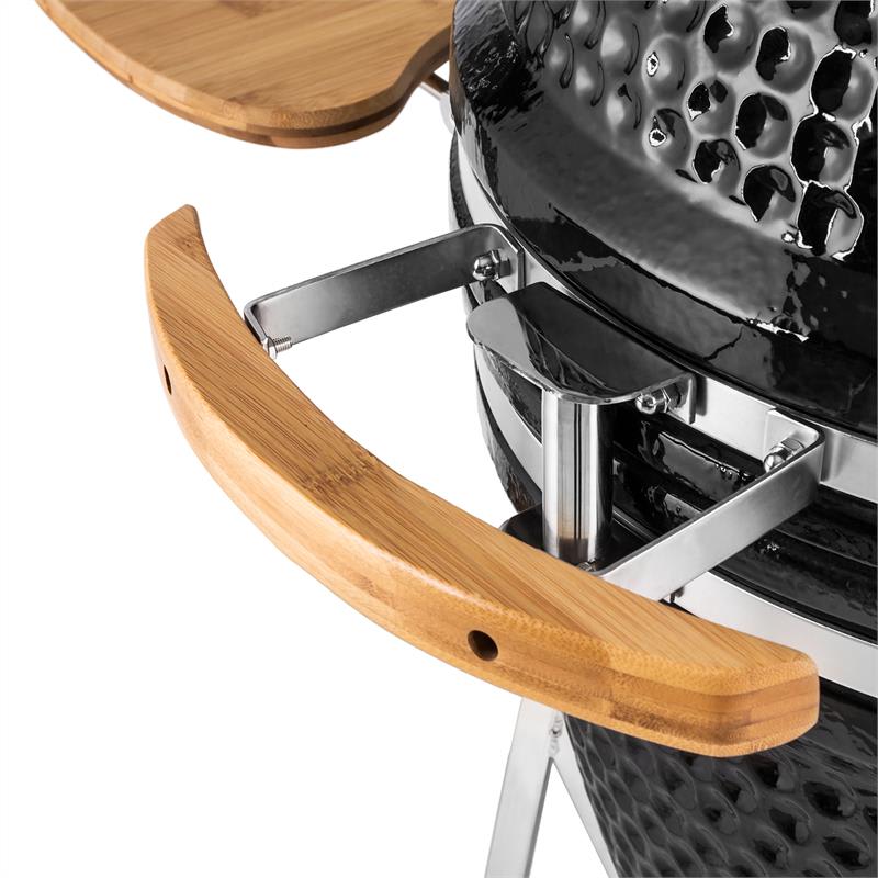 Klarstein Kingsize, kamado gril, keramický, 21", údenie, pomalé pečenie, nehrdzavejúca oceľ - Image 3